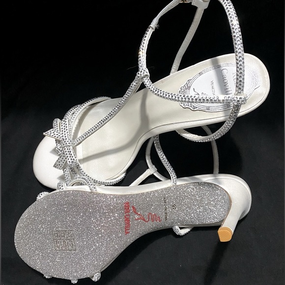 Rene Caovilla CATERINA SATIN & LEATHER SANDAL - Picture 3 of 4